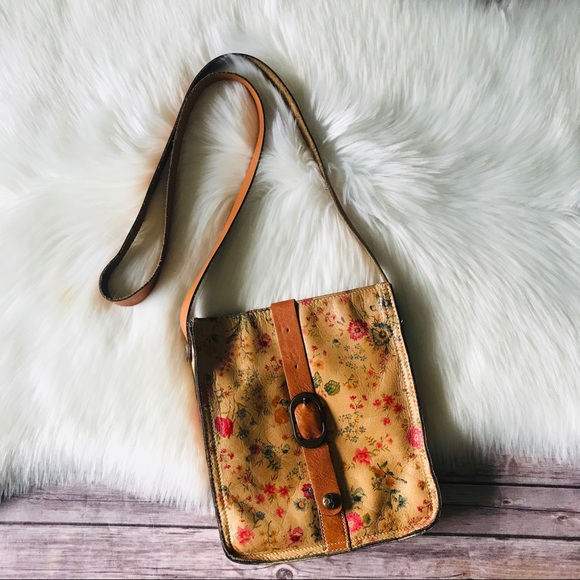 Patricia Nash Crossbody Floral Leather Bag